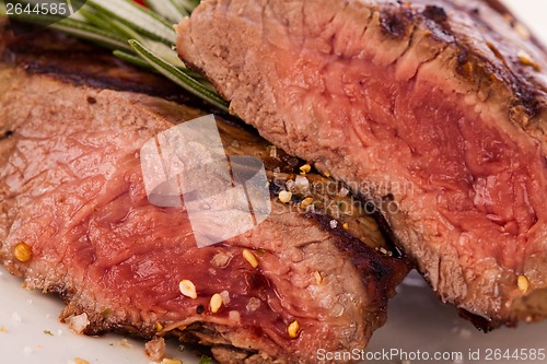 Image of Succulent medium rare beef steak