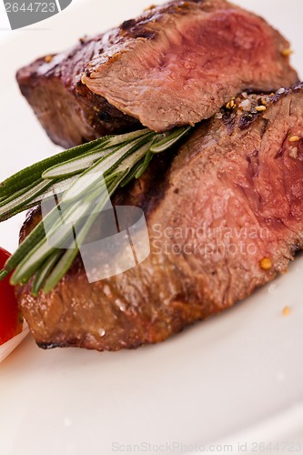 Image of Succulent medium rare beef steak