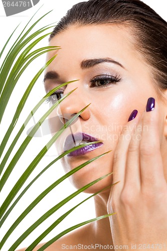 Image of Sensual beautiful brunette woman