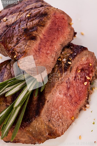 Image of Succulent medium rare beef steak