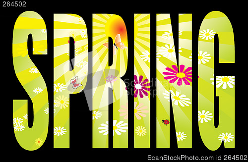 Image of spring text