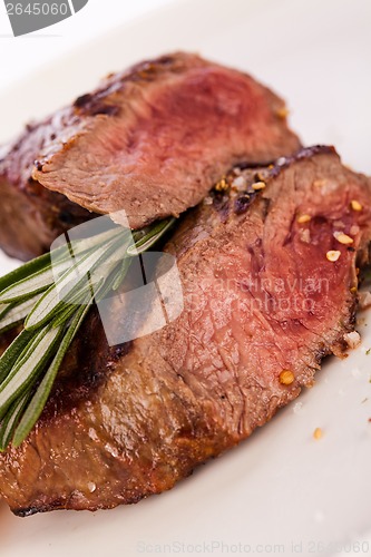 Image of Succulent medium rare beef steak