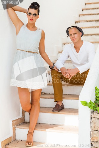 Image of Elegant trendy young couple