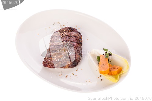 Image of Grilled beef steak with seasoning