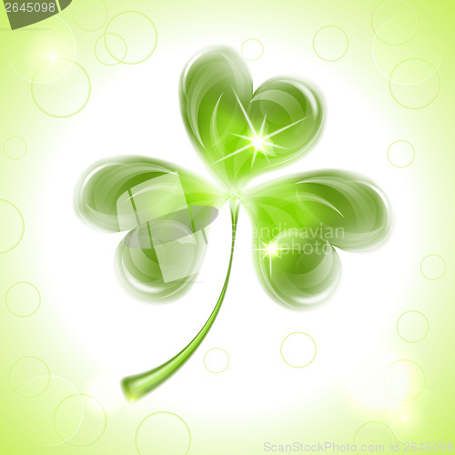 Image of Leaf Clover on St. Patrick's Day