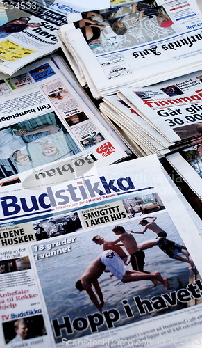 Image of Norwegian newspapers