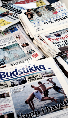 Image of Norwegian newspapers