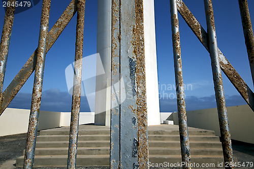 Image of step lighthouse and rock