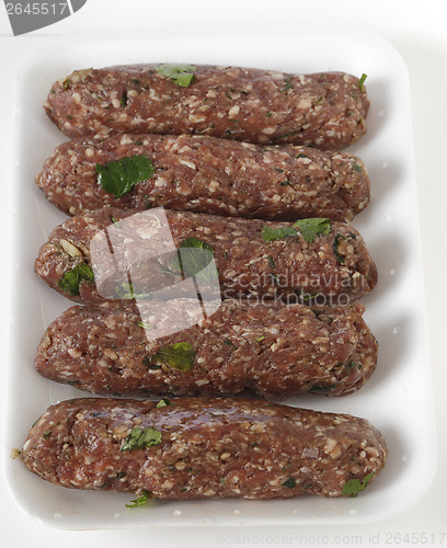 Image of Lamb kofta on a supermarket tray