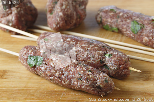 Image of Making kofta bbq skewers