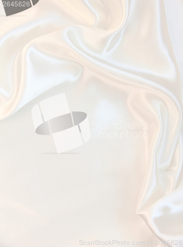 Image of Smooth elegant white silk as wedding background 