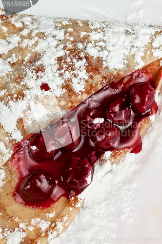 Image of pancakes with cherries