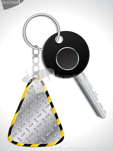 Image of Key with metallic keyholder