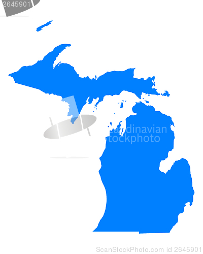 Image of Map of Michigan