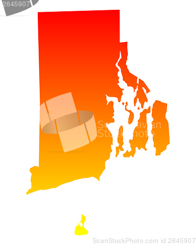 Image of Map of Rhode Island