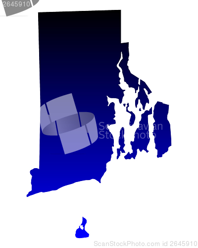 Image of Map of Rhode Island