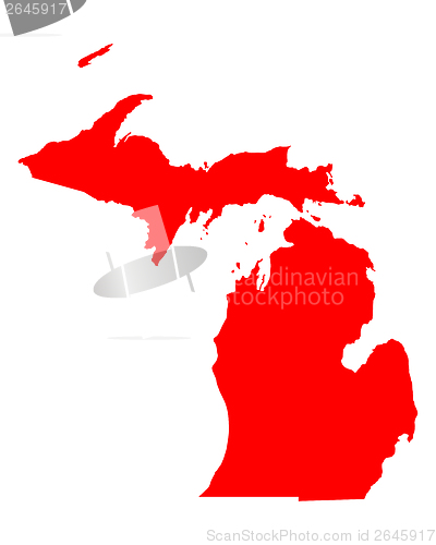 Image of Map of Michigan