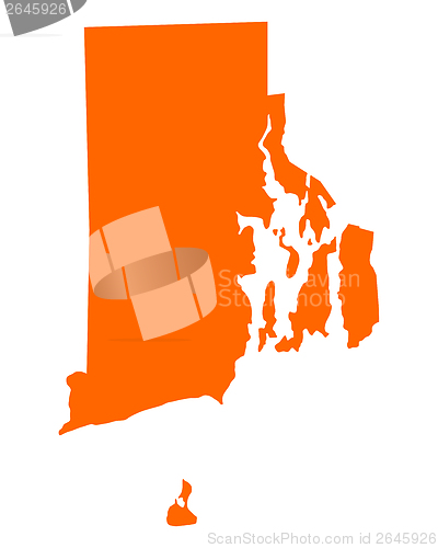 Image of Map of Rhode Island