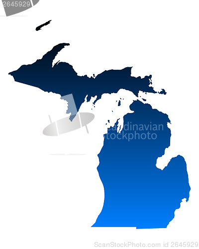 Image of Map of Michigan
