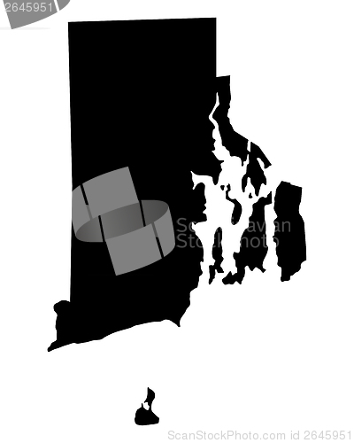 Image of Map of Rhode Island