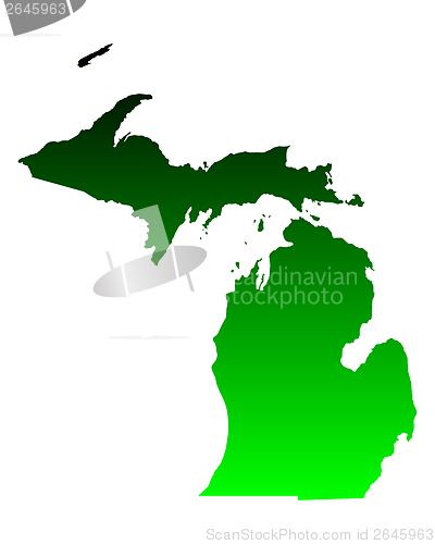 Image of Map of Michigan