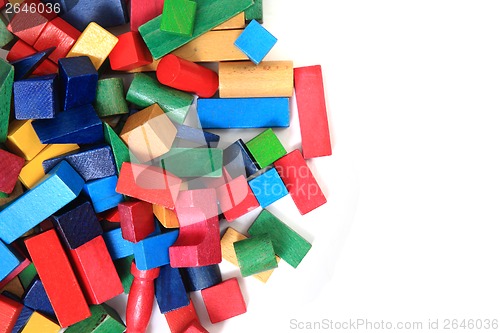 Image of wooden bricks (toy) 