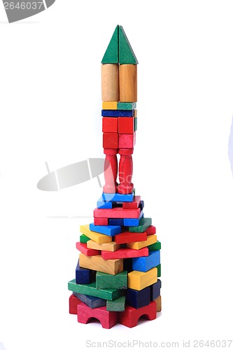 Image of wooden bricks castle 