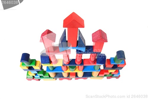 Image of wooden bricks castle 