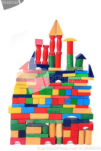 Image of wooden bricks castle
