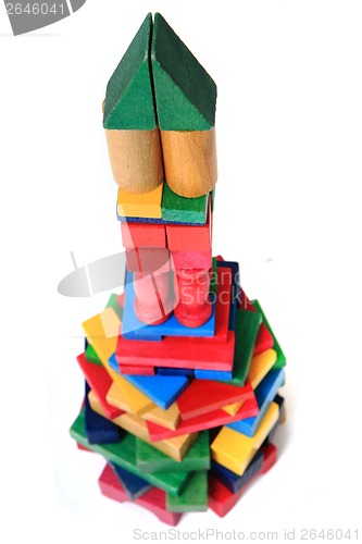 Image of wooden bricks castle 