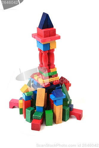 Image of wooden bricks castle 
