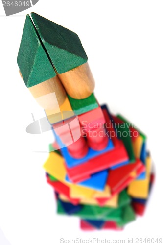 Image of wooden bricks castle 