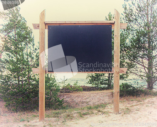 Image of Blank Billboard on the beach