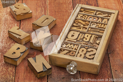 Image of letterpress wood type