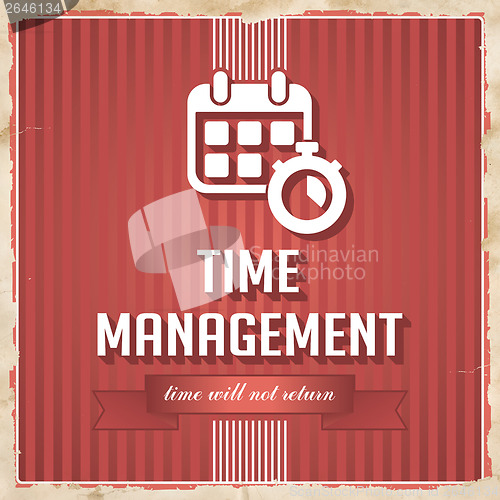 Image of Time Management Concept in Flat Design.