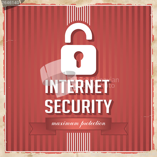 Image of Internet Security Concept in Flat Design.