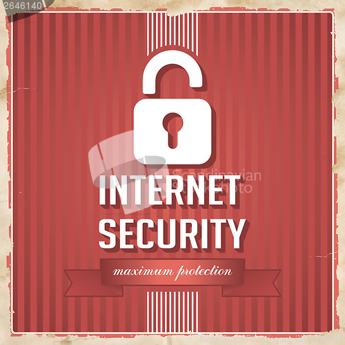 Image of Internet Security Concept in Flat Design.