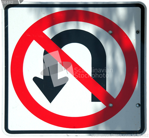 Image of No U-Turn graphic