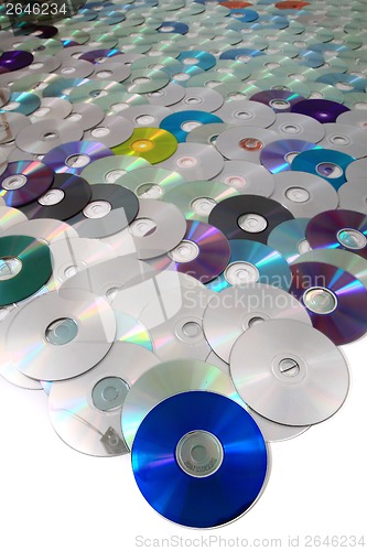 Image of CD and DVD data background