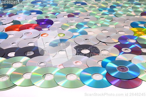 Image of CD and DVD data background