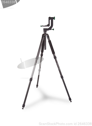 Image of Black camera tripod