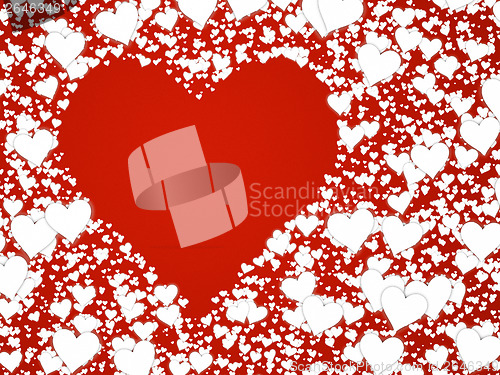 Image of hearts background
