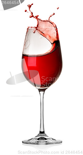 Image of Splash wine isolated