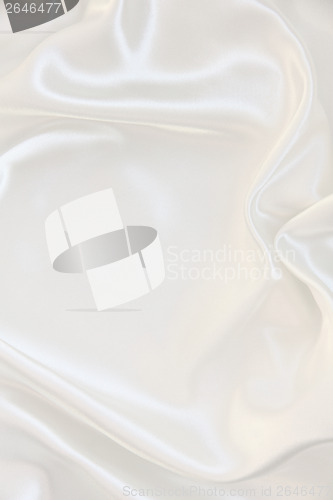 Image of Smooth elegant white silk as wedding background 