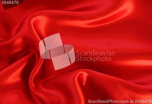 Image of Smooth red silk as background 