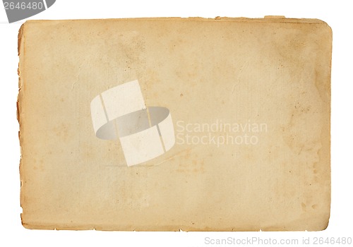 Image of old paper sheet