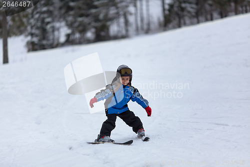 Image of Little ski girl