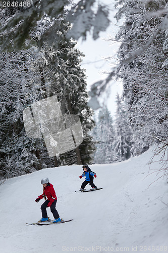 Image of Little skiers