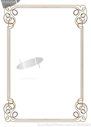 Image of Vintage vector frame