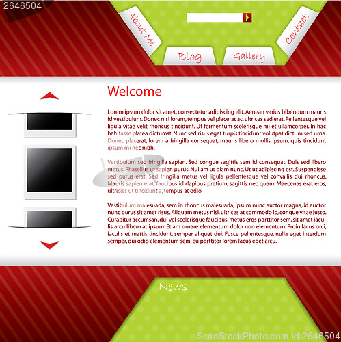 Image of Webpage design for blog